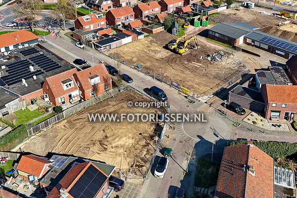 Oude situatie en sloop van 22 woningen aan de Irenelaan en de Marijkestraat