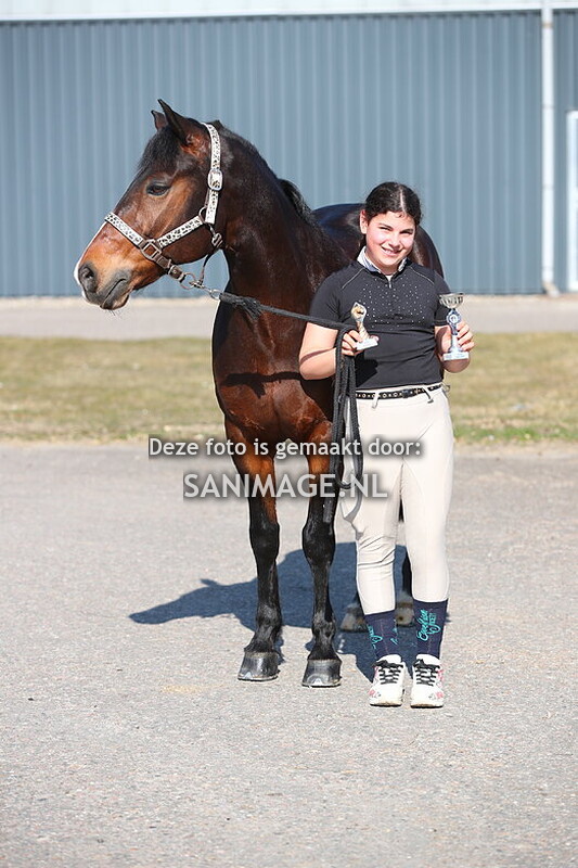 De Voornruiters de Meern springen pony's 08-03-2025 80 cm Stijl