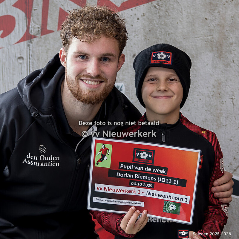 2025-10-04: Pupil vd Week Dorian Riemens JO11-1