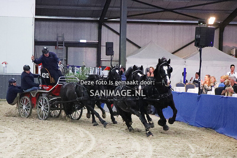 De Voornruiters De Meern Indoor Menmarathon 07-10-2023 Finale Pony's 4-span en Paarden 4-span