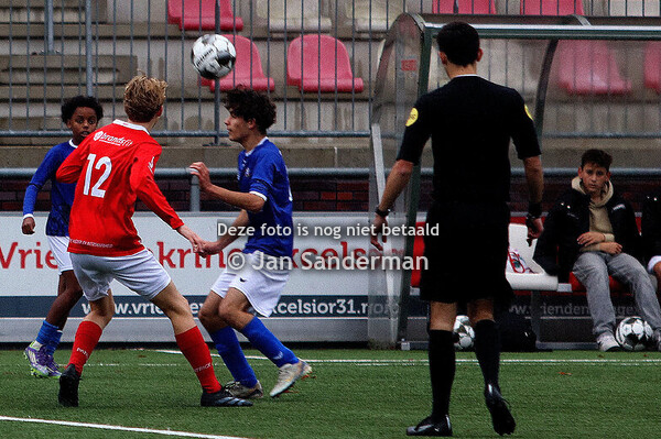 Excelsior'31 JO15/1 blijft steken op remise tegen SC Stadskanaal (2-2)