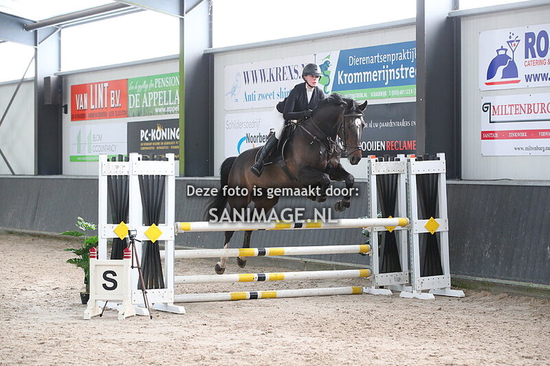 De Voornruiters De Meern Springen paarden 16-03-2024 100 cm