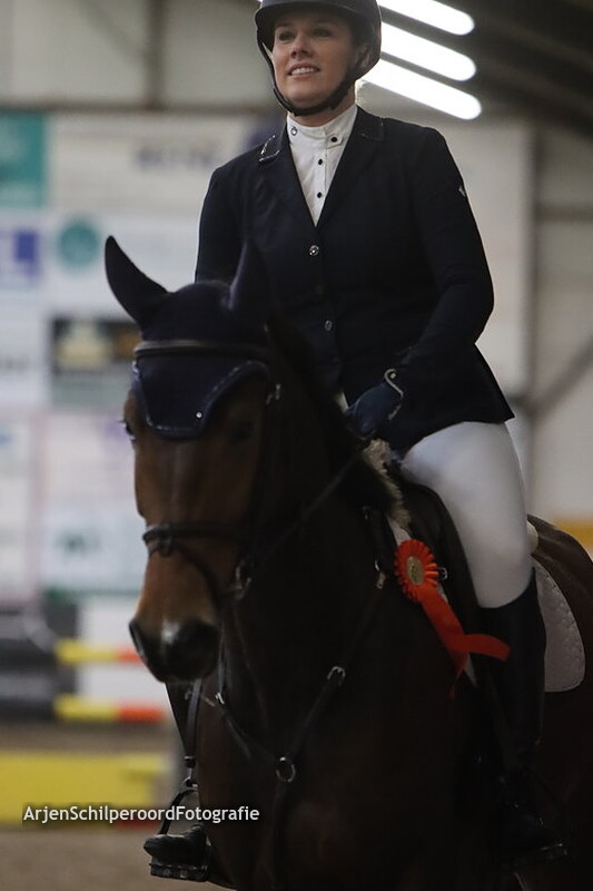 Indoor Hartje Drenthe 14-01-2023 Prijsuitreiking 100cm 1e Parcours