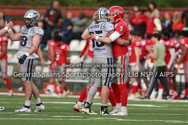 American football Amsterdam Crusaders v Bristol Aztecs 13 april 2024