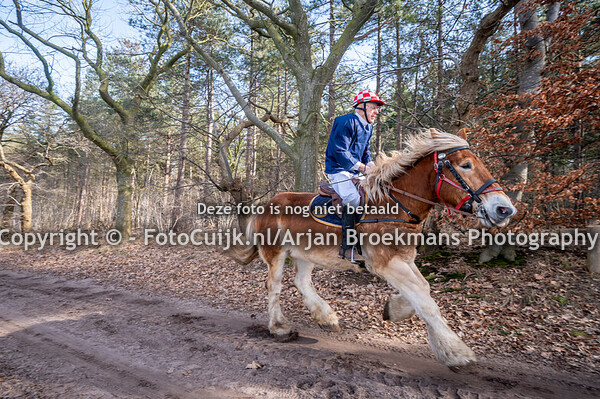 De 78-jarige Piet Kivit neemt als deelnemer aan de Metworstrennen deel op zijn trouwe knol Senna
