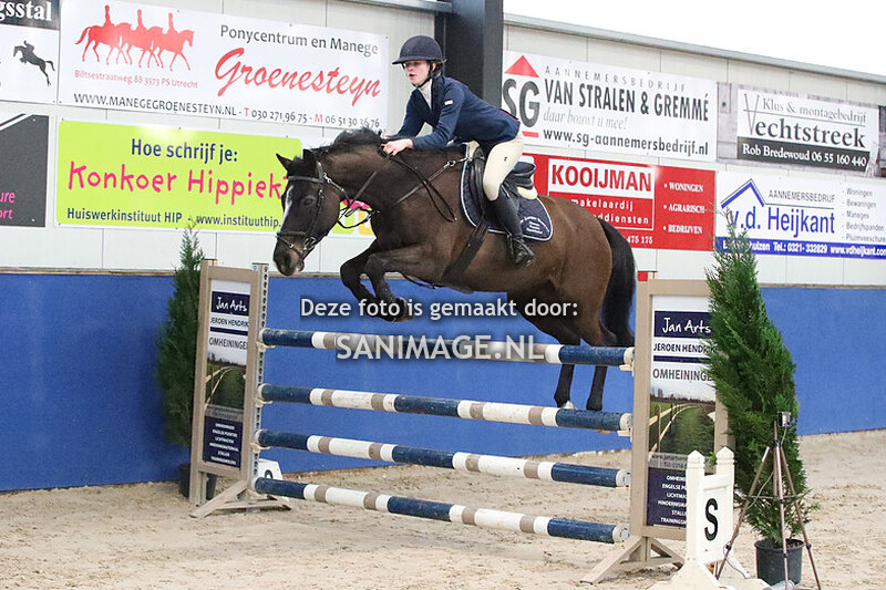 Indoorkampioenschappen KNHS Regio Utrecht Springen 13-02-2022 Pony ZZ/Z