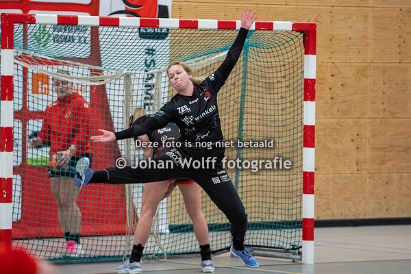Bekerwedstrijd handbal Zwartwoud Kwiek ds1