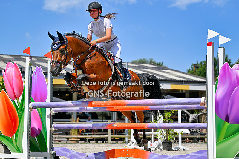 Springen Pony's CDE 90-100-110 cm   Ruitersport Centrum Breda zaterdag 8 juli 2023