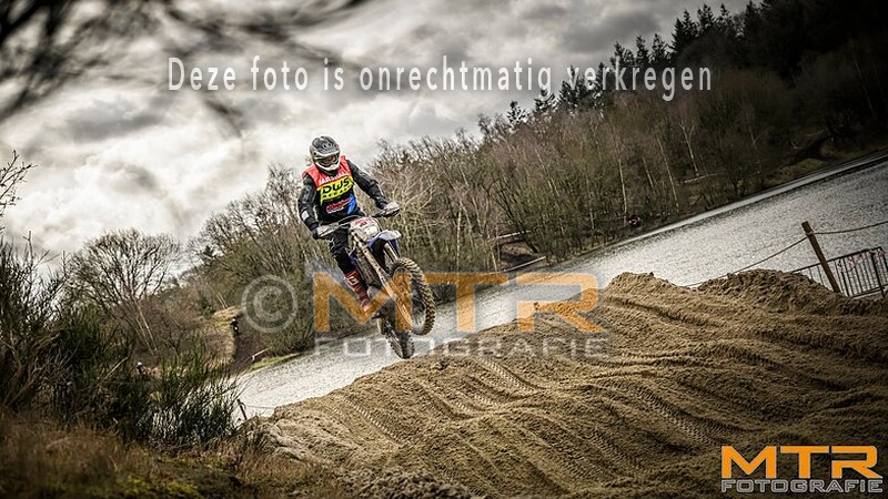 Offroad Rit Eext -  spatborden blauw en wit