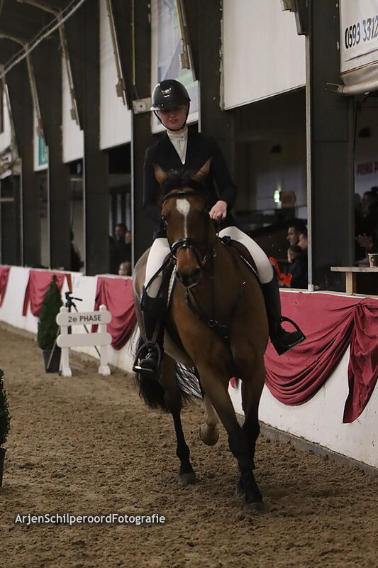 Indoor Hartje Drenthe 14-01-2023 Prijsuitreiking 110cm 1e Parcours