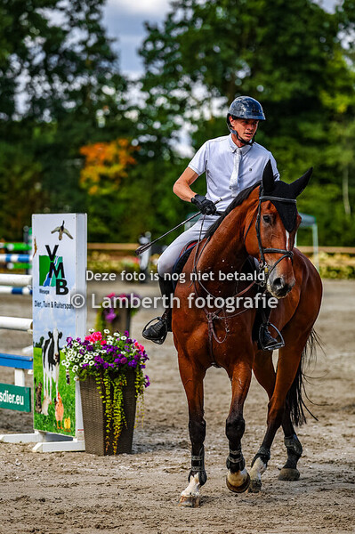 2025-08-21 Paarden Springhoogte 1.30 - 1.35 bij de Manege de Hooge weg