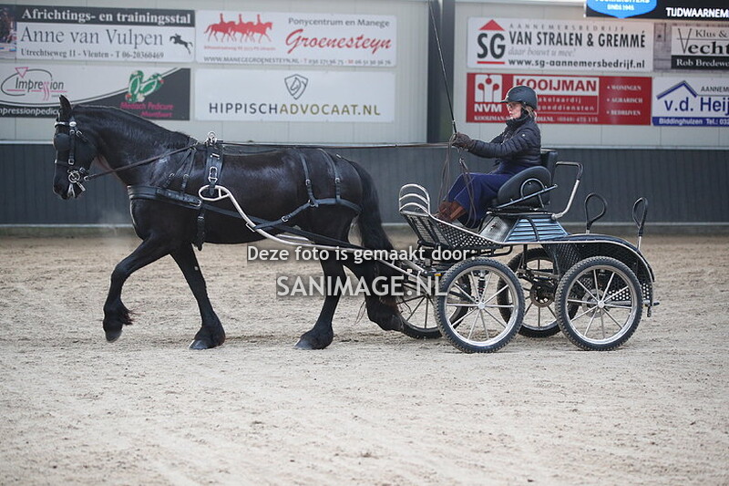 De Voornruiters De Meern Mennen Dressuur 27-01-2024 Enkelspan B/L 9.20-10.50 uur