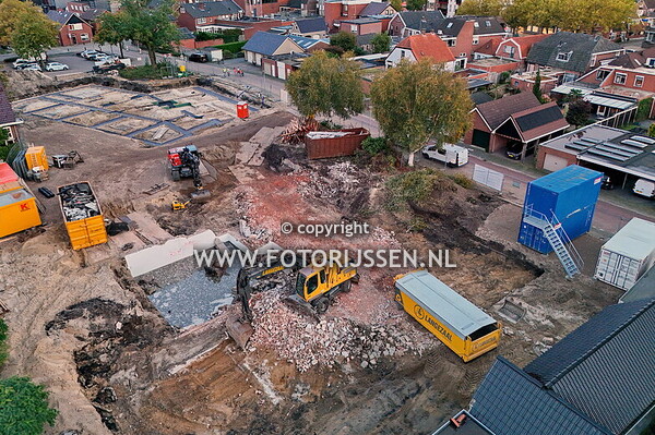 Oude situatie en de sloop van de Haarschool en de gymzaal