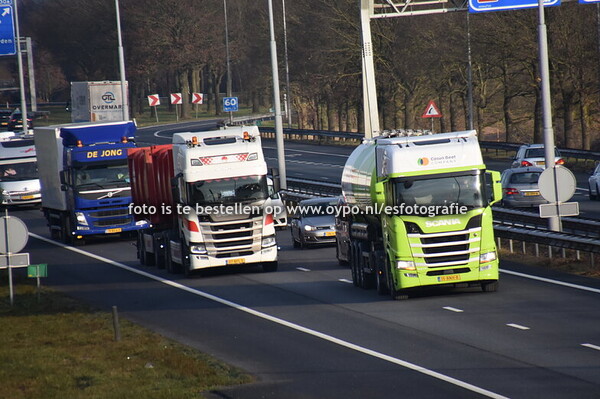 19-1-2026 Truckspotting A7 Drachten Fietsbrug