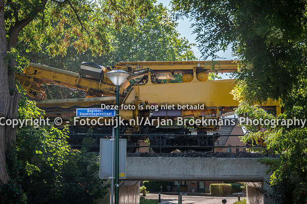 Spoor werkzaamheden aan de Maaslijn in Cuijk