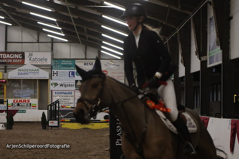 Indoor Hartje Drenthe 14-01-2023 Prijsuitreiking 110cm 2e Parcours