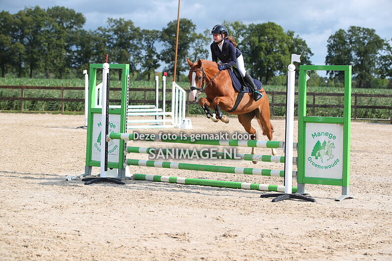 Manege Groenewoude 25-08-2024 Springen Pony's 80 cm