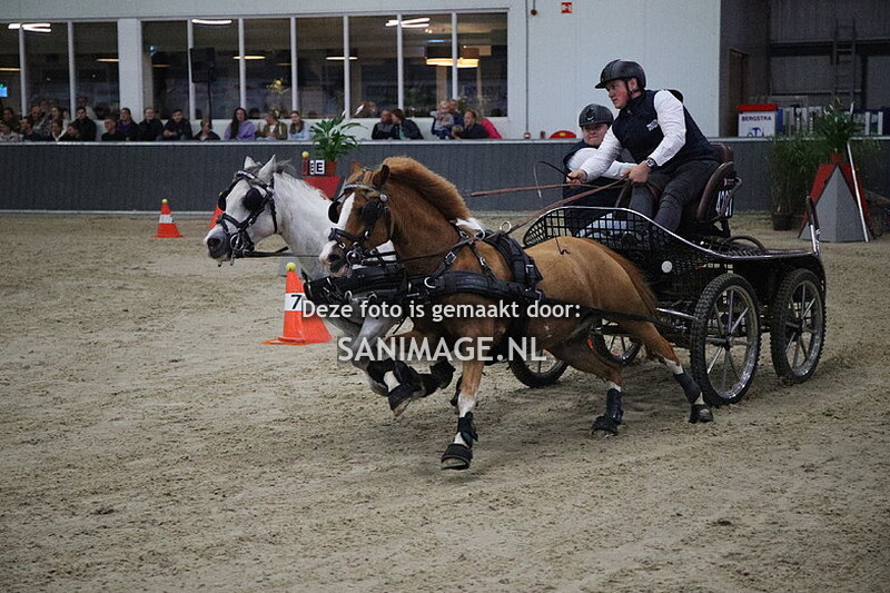 De Voornruiters De Meern Indoor Menmarathon 07-10-2023 Finale Pony's Enkelspan en 2-span