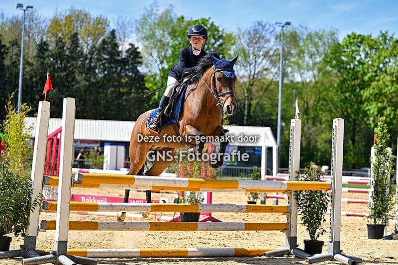 Springen Enclave ruiters Baarle-Nassau pony's  D   90 - 100 cm zondag 30 april 2023