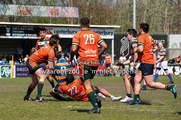 13-04-2025 Rugby wedstrijd HRC 3 - RRC 3