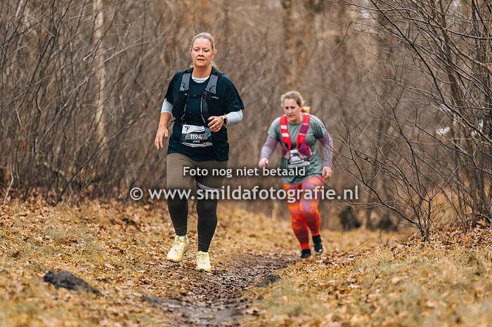 1KM voor finish Drenthe trailrun 2025