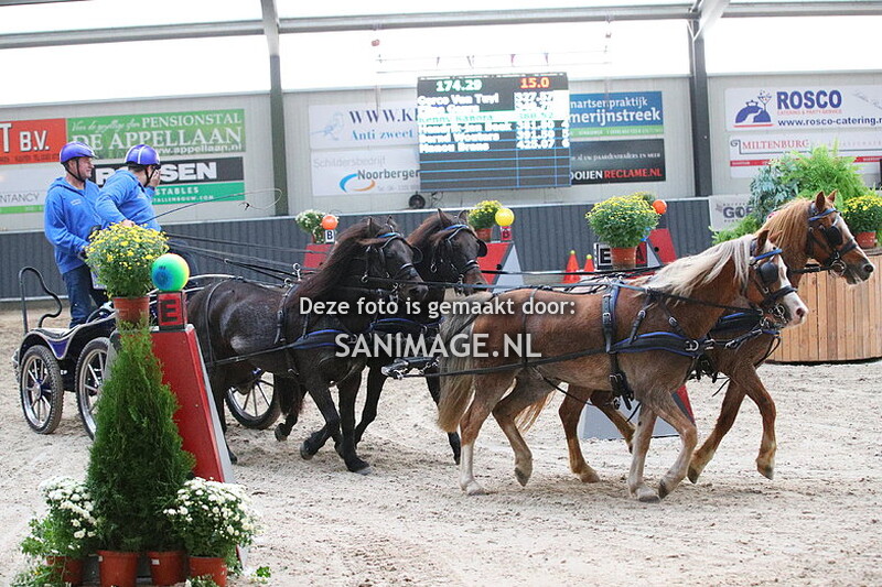 De Voornruiters De Meern Menmarathon 08-10-2022 Pony Tandem en 4-span