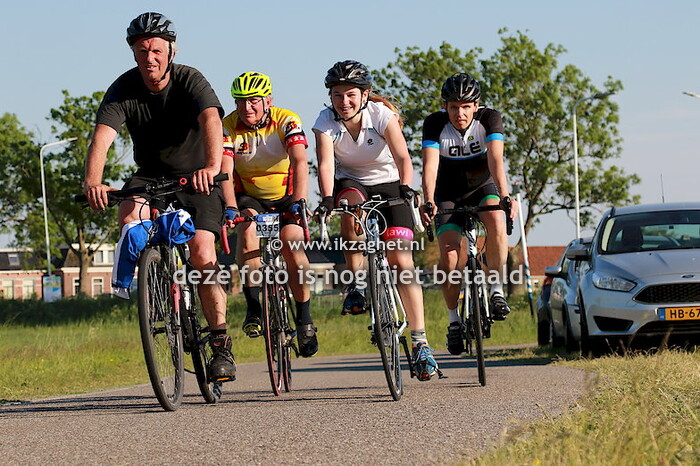 Fiets Elfstedentocht 2018, Locatie Tjerkwerd, 21-05-2018