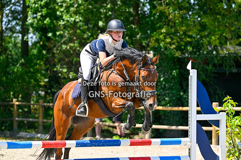 Springen Pony's ABCD 70-80 cm   Ruitersport Centrum Breda zaterdag 8 juli 2023